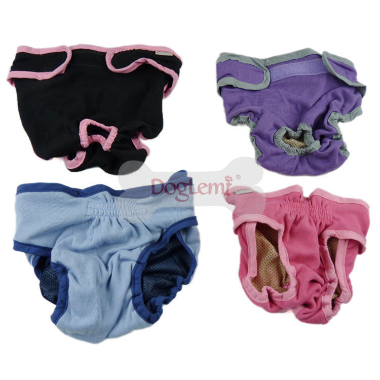 Small, medium, and large dog menstrual pants