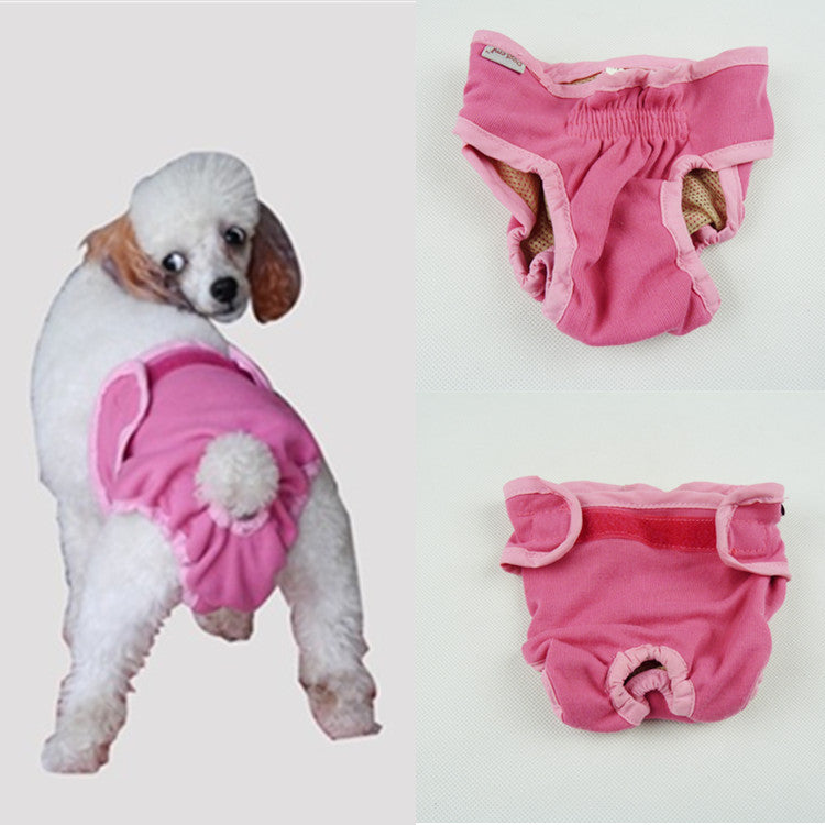 Small, medium, and large dog menstrual pants