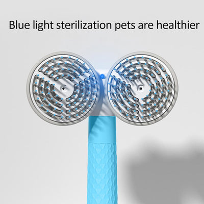 PetUp Self-Cleaning Double-Headed Pet Slicker Brush
