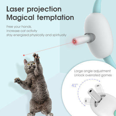 Smart Laser Cat Toy: USB-Charging Interactive Collar for Kittens.