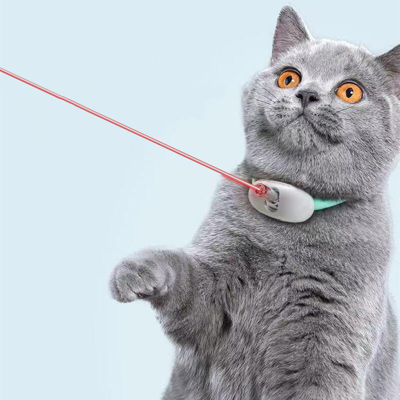 Smart Laser Cat Toy: USB-Charging Interactive Collar for Kittens.