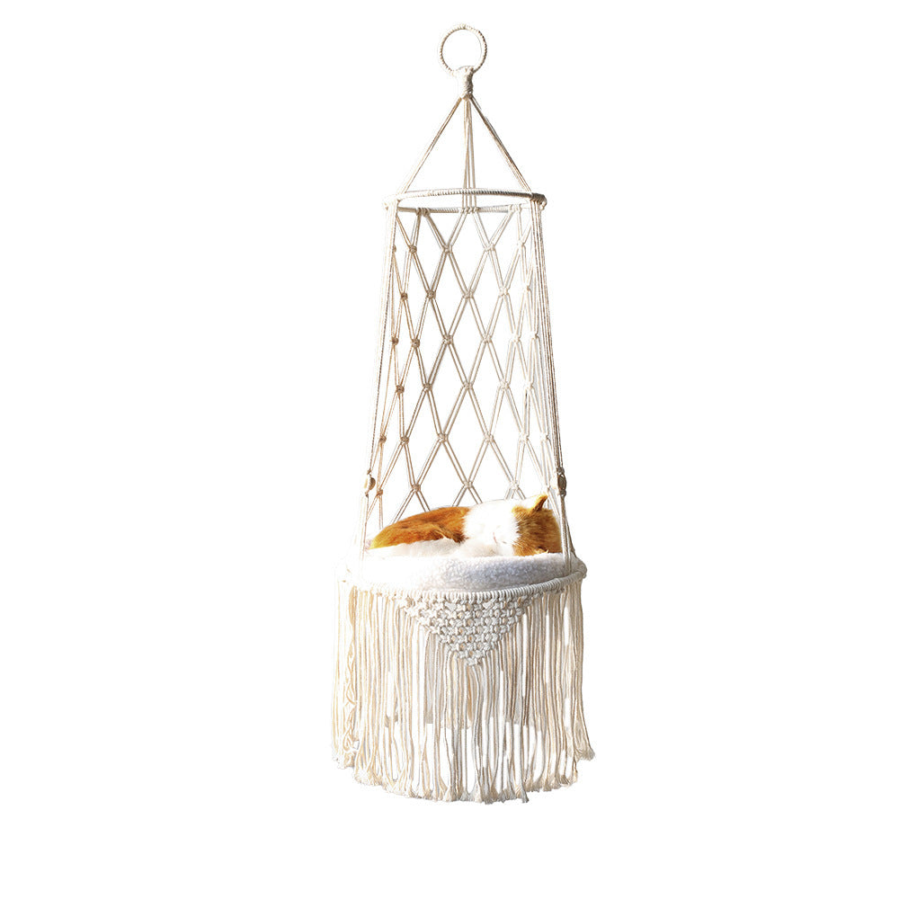 Macrame Hanging Cat Bed & Hammock